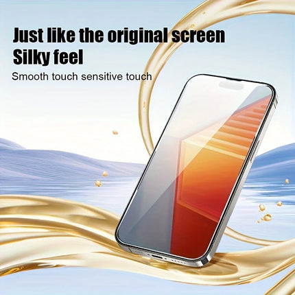 OKEYWOW Samsung tempered glass screen protector for A71, A26, A25, A24, A23, A22, A21s, A17, A16, A15, A14, A07, A06, A05s models, front view