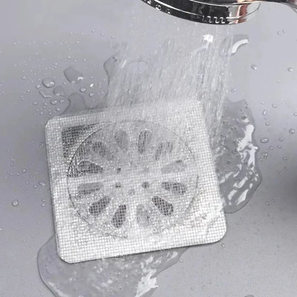 DrainGuard Disposable Hair Catcher Mesh for Shower Floor Sink Bathroom Kitchen Strainer Filter Stopper