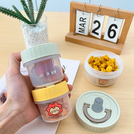 FreshNest Mini Round Food Storage Container with Lid