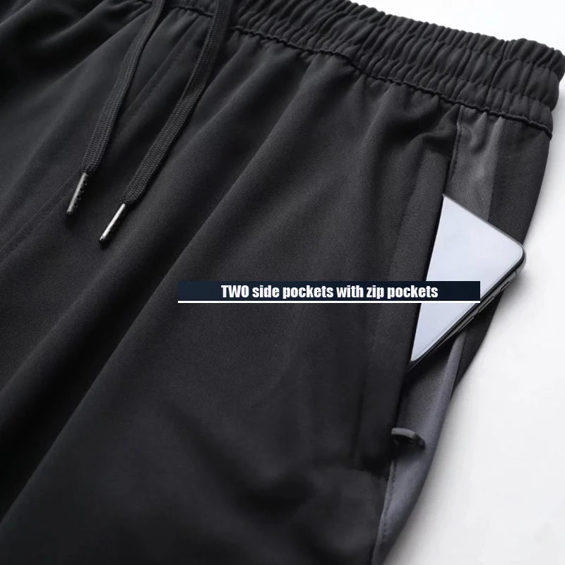 Men Sport Pants Running Pants With Zipper Pockets Soccer Training Jogging Sports Trousers Fitness Football Leggings Sweatpants