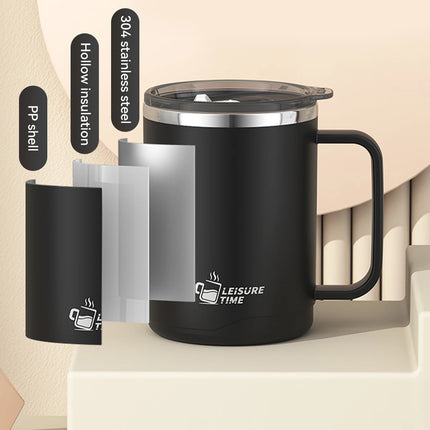ThermoSip Double Wall Stainless Steel Insulated Coffee Mug