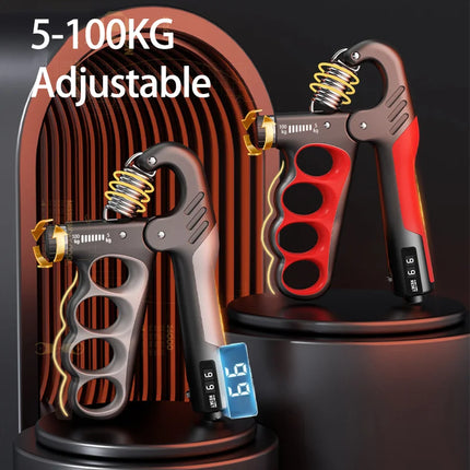 PowerGrip Adjustable Hand Strength Trainer 5 60kg Resistance Grip Exerciser