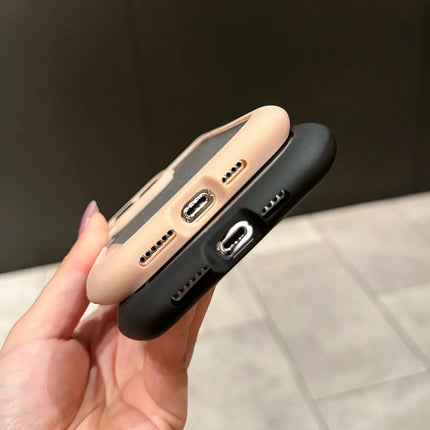 Transparent silicone cat ear iPhone case with shockproof design for iPhone 11 to 17 Pro Max by OKEYWOW