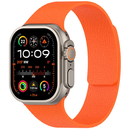 OKEYWOW Apple Watch magnetic silicone strap band for Series 11–8 SE Ultra 3/2, adjustable, fits 40mm to 49mm models.