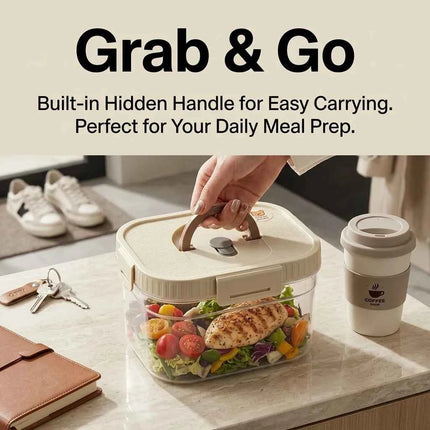FreshSeal Stackable Food Storage Container with Handle & Lid