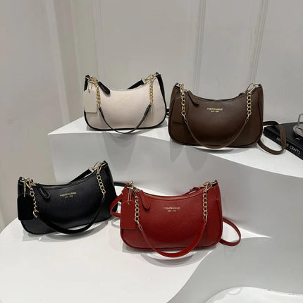 OKEYWOW cherry-shaped shoulder bag with soft lychee texture, casual dumpling design, luxury underarm handbag for women.