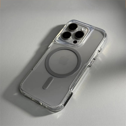 Crystal Clear MagSafe Case for iPhone 17/16/15/14/13/12 Pro Max Anti-Fall PC Cover