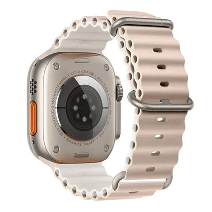 TideFlex Silicone Band for Apple Watch Ultra 2/Series 10/9/8/7/6/SE 49mm–40mm Sport Strap