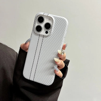CarbonElite PC Armor Case for iPhone 17 Air/16/15/14 Plus/13/12 Pro Max/11 Slim Shockproof Cover