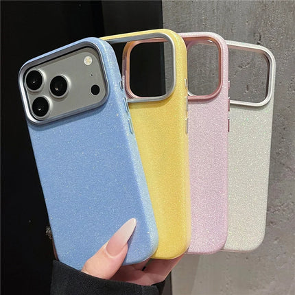 Bling PU Leather MagSafe Case for iPhone 17 Pro Max / 17 Pro / 16 Pro Metal Lens Cover
