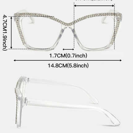 GlamourCat Sparkle Cat-Eye Party Glasses