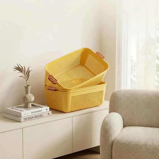StackEase Plastic Storage Basket for Bedroom & Wardrobe
