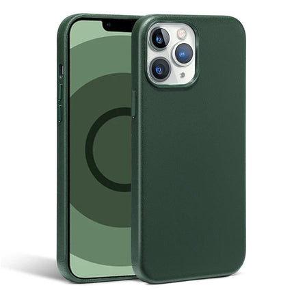 LuxeMag Leather Case for iPhone 15/14/13 Pro Max Plus Mini MagSafe Wireless Charge Animated Cover
