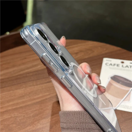 CrystalClear Magnetic Armor Case for Samsung Galaxy S26 Ultra / S26+ Transparent Shockproof Cover