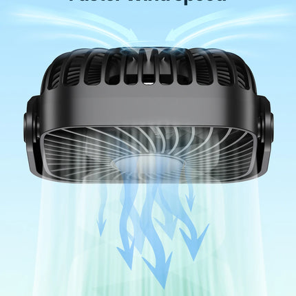 TOPK 4 Inch USB Portable Desk Fan 3 Speed Quiet Cooling Fan