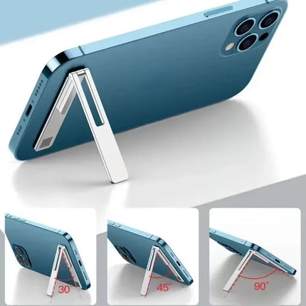 MagFold Ultra Thin Magnetic Foldable Phone Stand Metal Desktop Kickstand Universal Support
