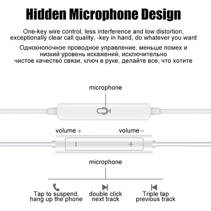 Original Wired In-Ear Earphones for iPhone, iPad & Type-C Devices