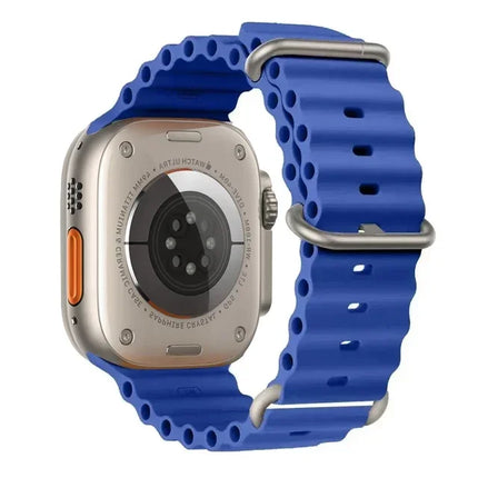 TideFlex Silicone Band for Apple Watch Ultra 2/Series 10/9/8/7/6/SE 49mm–40mm Sport Strap