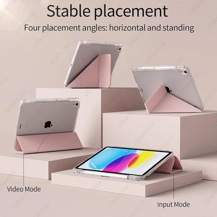iPad Y-Stand Case for 10th/11th Gen 10.9 Air 11 M2 Air 10.9 Pro 11 M4 Mini 6/7 Stand Cover