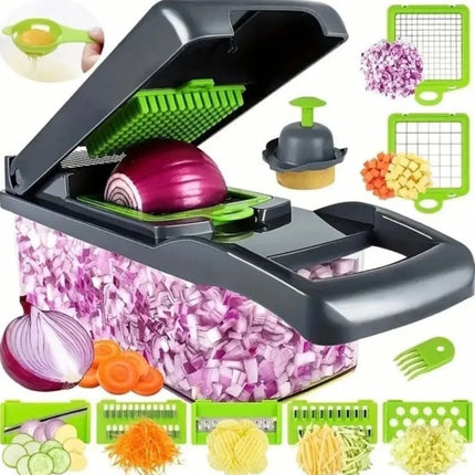 MultiPrep 14 in 1 Vegetable Chopper Slicer Dicer Kitchen Tool Set