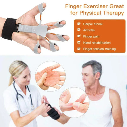 GripPro 6 Level Hand Strength Trainer Finger Exercise Grip Expander Tool