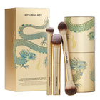 Hourglass Complexion Essentials 3-Piece Makeup Brush Set with Storage Cup & Gift Box