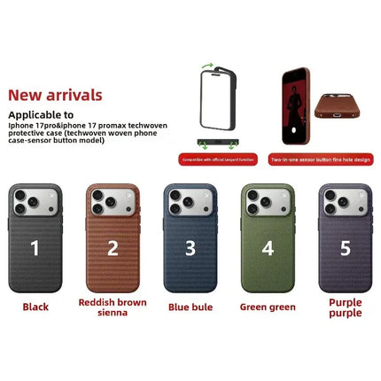 TechWeave Magnetic Camera Shield Case for iPhone 17 Pro / Pro Max MagSafe Armor Cover