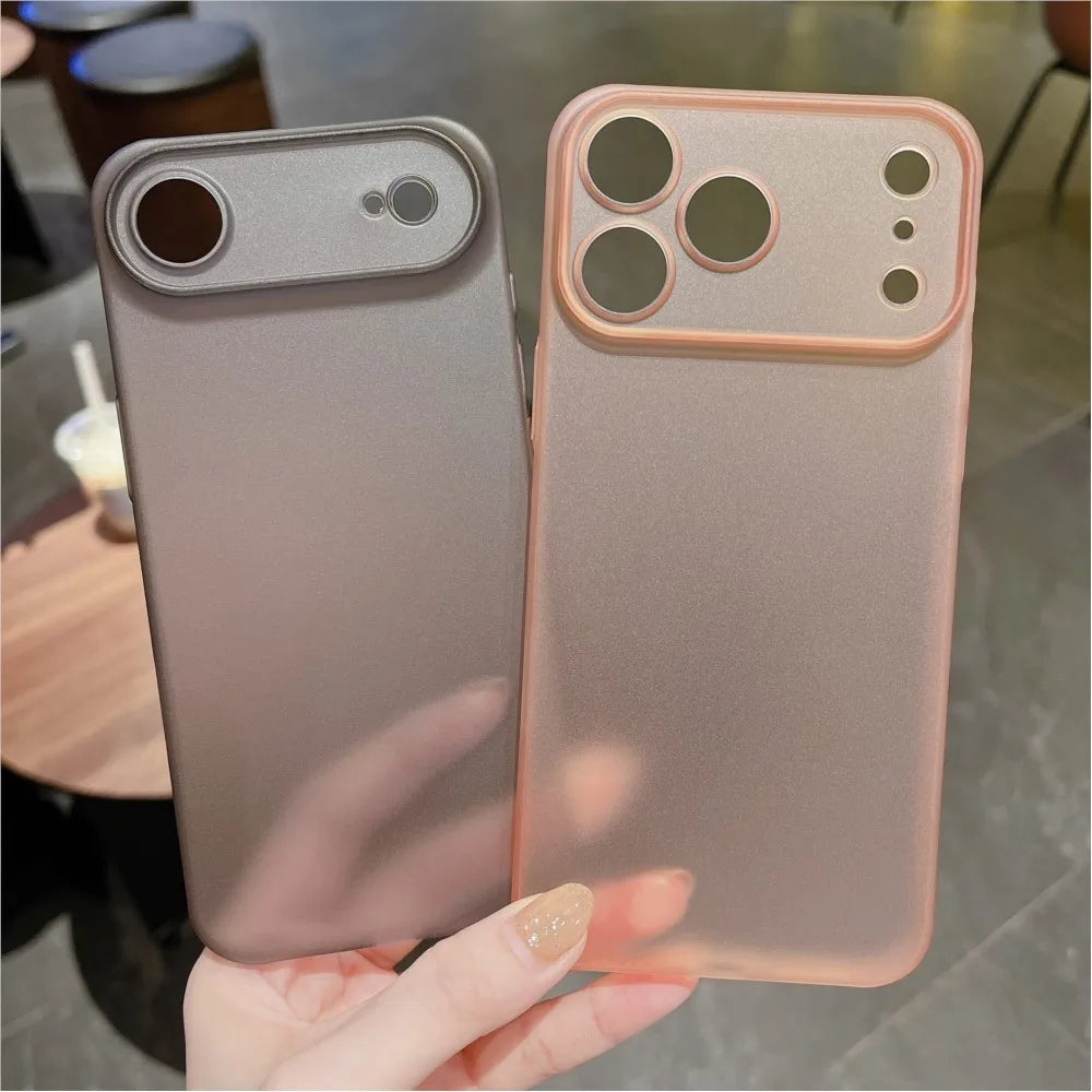 0.3mm Ultra-Thin Matte Clear Hard PP Case for iPhone 17 Air/17/17 Pro/17 Pro Max – Skin-Friendly Shockproof Back Cover