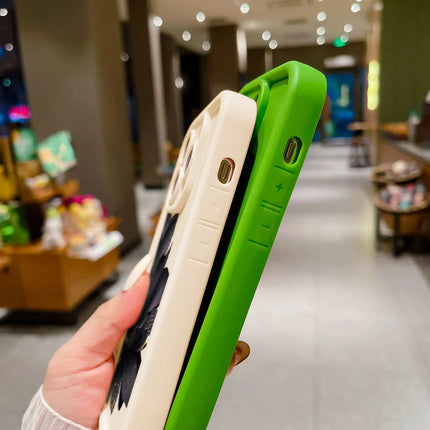 Silicone flower iPhone case by OKEYWOW with shockproof bumper for iPhone 11, 12, 13, 14, 15, 16, 17 Pro Max, XR, XS, SE