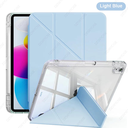 iPad Y-Stand Case for 10th/11th Gen 10.9 Air 11 M2 Air 10.9 Pro 11 M4 Mini 6/7 Stand Cover