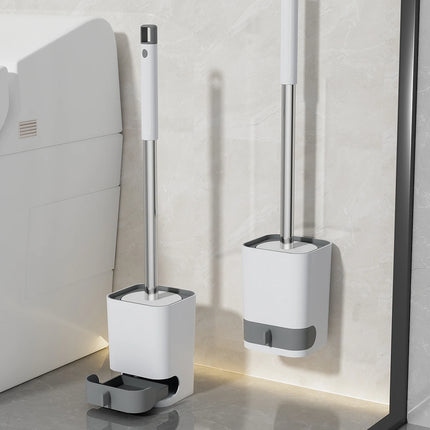 WORTHBUY Wall-Mounted Toilet Cleaning Brush with Holder