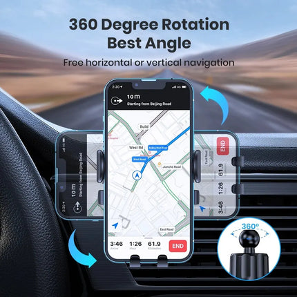 TOPK Air Vent Car Phone Holder Universal Handsfree Mount for iPhone Android Stand