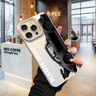OKEYWOW iPhone sports car case made of laser-cut PC and TPU, shockproof cover for iPhone 11 to 17 Pro Max and XR XS models