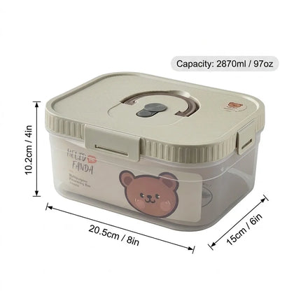 FreshSeal Stackable Food Storage Container with Handle & Lid