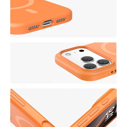 SilkCore MagSafe Silicone Case for iPhone 17 Pro Max/17 Pro/17 Air/17/16 Solid Color Wireless Charge Cover