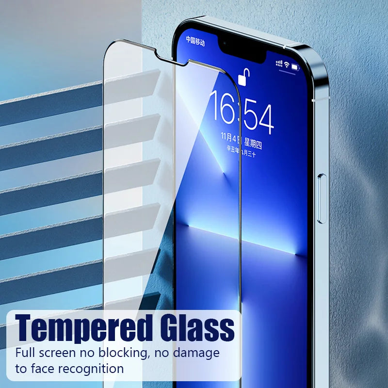 3PCS Tempered Glass Screen Protector Set for iPhone 15, 14, 13, 12, 11 Pro Max, Mini, X, XS Max, XR, 7, 8, 14, 15 Plus, SE 2020: Enhanced Protection for Various iPhone Models