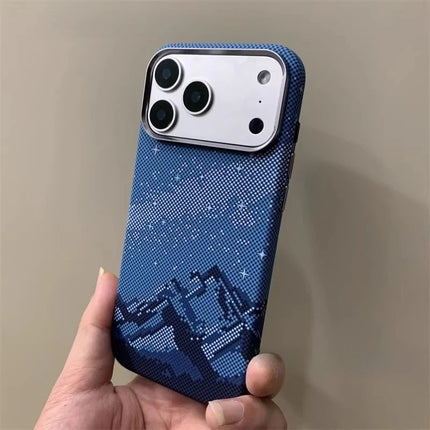 RiverPeak MagCase for iPhone 17/16 Pro Max Carbon Texture Hard PC Alloy Camera Bumper Cover