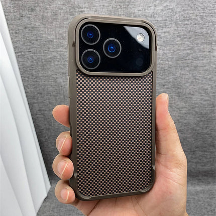 StealthCarbon MagSafe Armor Case for iPhone 17 16 15 Pro Max Frost Shield Cover