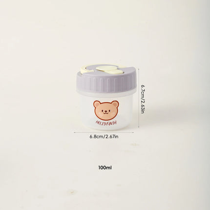 FreshNest Mini Round Food Storage Container with Lid