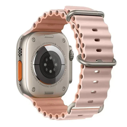 TideFlex Silicone Band for Apple Watch Ultra 2/Series 10/9/8/7/6/SE 49mm–40mm Sport Strap