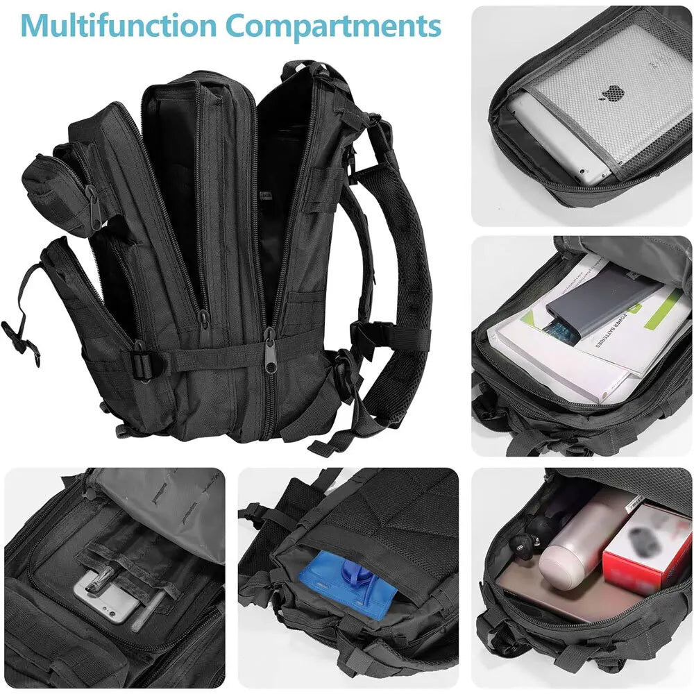 Military Tactical Army Backpack Rucksack Camping Hiking Trekking Outdoor Bag 30L