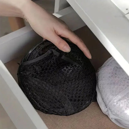 FoldNest Pop-Up Laundry Basket Mesh Foldable Clothes Storage Large Capacity Hamper
