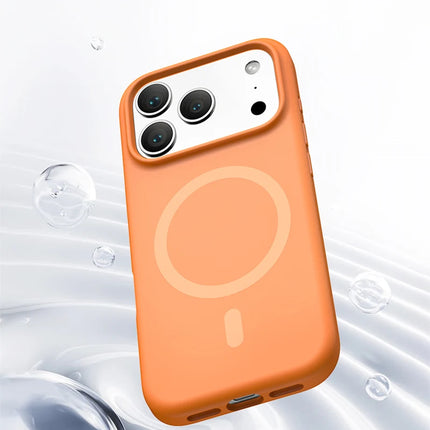 SilkCore MagSafe Silicone Case for iPhone 17 Pro Max/17 Pro/17 Air/17/16 Solid Color Wireless Charge Cover
