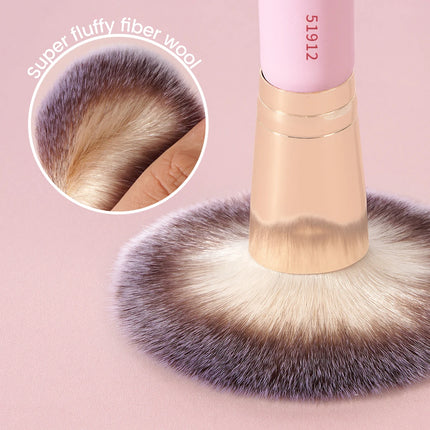 Velora Beauty 2pcs Dual End Foundation Brush Flat Angled Contour Blending Concealer Tool