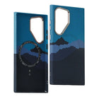 Cloud Pattern MagSafe Case for Samsung Galaxy Matte Carbon Hard Cover
