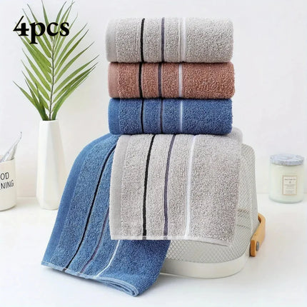 SoftNest Cotton Towels Pack Absorbent Bath Face Towel Home Use Multi Color Set