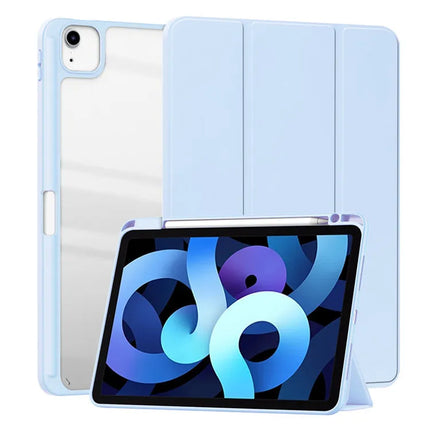 Smart PU iPad Case for Air 4/5/10th Gen/Pro 11/12.9/10.2/10.5 Transparent Cover