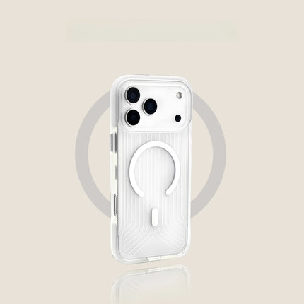 Corrugated MagSafe Case for iPhone 17/16/15/14/13 Pro Max Transparent Anti-Drop Cover