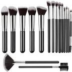 16PCS Silver Black