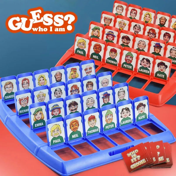 Guess Who Game: Family Interactive Card Toy for Guessing and Memory Training, Perfect for Parent-Child Leisure Time and Indoor Party Games, Ideal Gift